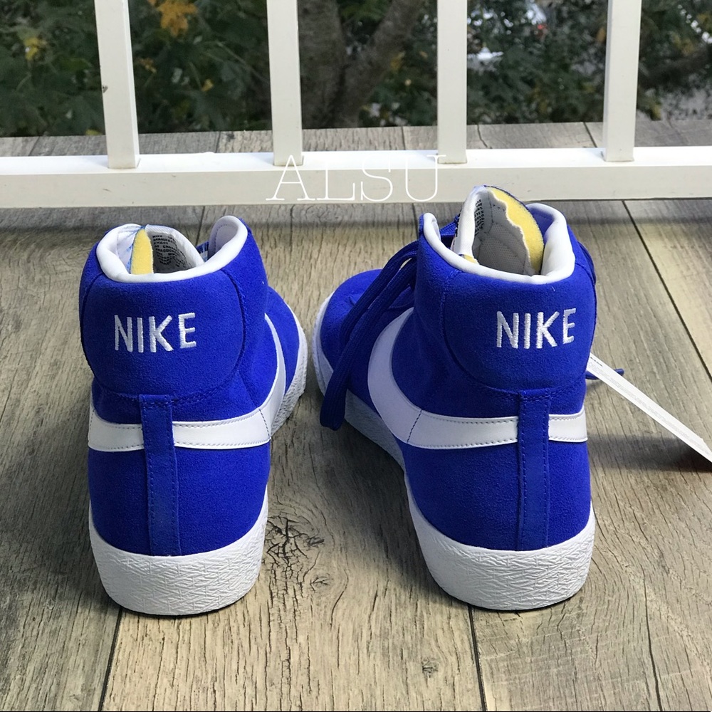 NWT Nike Blazer MID PRM Racer Blue M AUTHENTIC - Picture 3 of 7